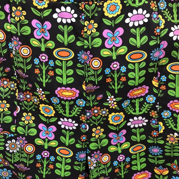 NWT Nooworks print overalls Sz XXL lightweight cotton "Awesome Blossom" print - Picture 10 of 14